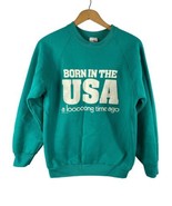 Born in the USA Sweatshirt Size M Crewneck Fruit of the Loom 80s 90s Vin... - $37.18