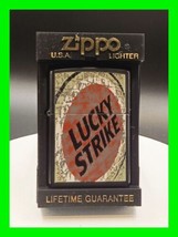 Unfired Vintage Lucky Strike Zippo Lighter Sealed Limited Edition Origin... - £105.08 GBP