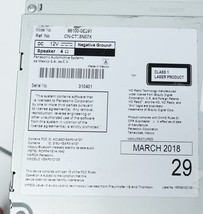 OEM Toyota Corolla Multimedia Receiver 86100-OE291 image 7