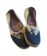 UGG Catrin Women Size 9.5 Espadrilles Flats Suede Slipon Shoes Navy Blue... - $37.05