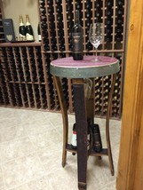 Wine Barrel Side Tasting Table - Serenoa 2 - made from retired Napa wine barrels - £560.56 GBP