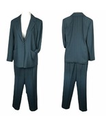 Nygard Women&#39;s 1 Button Blazer &amp; Pant 2 Piece Green Suit Set ~ Sz 10 ~ L... - £47.33 GBP