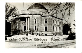 RPPC Lake County Courthouse - Two Harbors Minnesota MN Postcard - £30.21 GBP