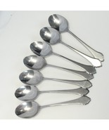 Oneida Summer Mist Autumn Glow Oval Soup Spoons Rogers 6-7/8&quot; Stainless ... - $17.74 CAD