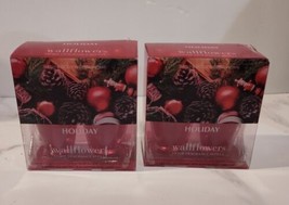 2x Bath &amp; Body Works &quot;Holiday&quot; Wallflowers Refills 2 Pk=4 Refills Damaged Box - £14.84 GBP