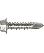 Hillman 41648 Zinc Hex Washer Head Self-Drilling Screw #10 x 1-1/2 in., ... - $41.40 CAD