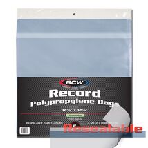1 pack of 100 BCW 12 5/8&quot; x 12 5/8&quot; Snug Resealable 33 RPM Record Bags - $27.42
