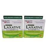 Lot 2 - Quality Plus Bisacodyl 5 mg Gentle Laxative Tablets 50-count/Box... - £25.08 GBP