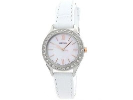 Seiko Mother Of Pearl Dial Women&#39;s Quartz Swarovski Women&#39;s Watch SXGP33 - £100.01 GBP