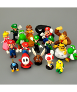 18Pcs Super Mario Bros Figure Toys Set - Luigi Yoshi Kong Dolls - Action... - $27.15 CAD