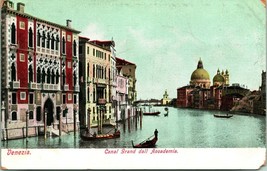 Vtg Postcard Venezia Venice - Canal Grand Dall Accademia - Undivided - $7.87