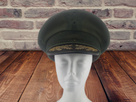 Vintage US Army Officers Dress Top Rank Fur Felt Hat SIZE 6 7/8 - £43.10 GBP