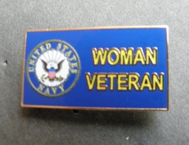 Navy Woman Veteran Usn Lapel Pin Badge 1.25 X 5/8 Inches - £4.53 GBP