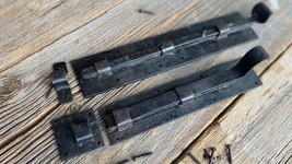 FISH TAIL DOOR Bolt Hand forged blacksmith traditional vintage door slide bolt w - £35.31 GBP