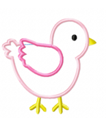 Chick Machine Embroidery Applique Design Instant Download - £3.13 GBP