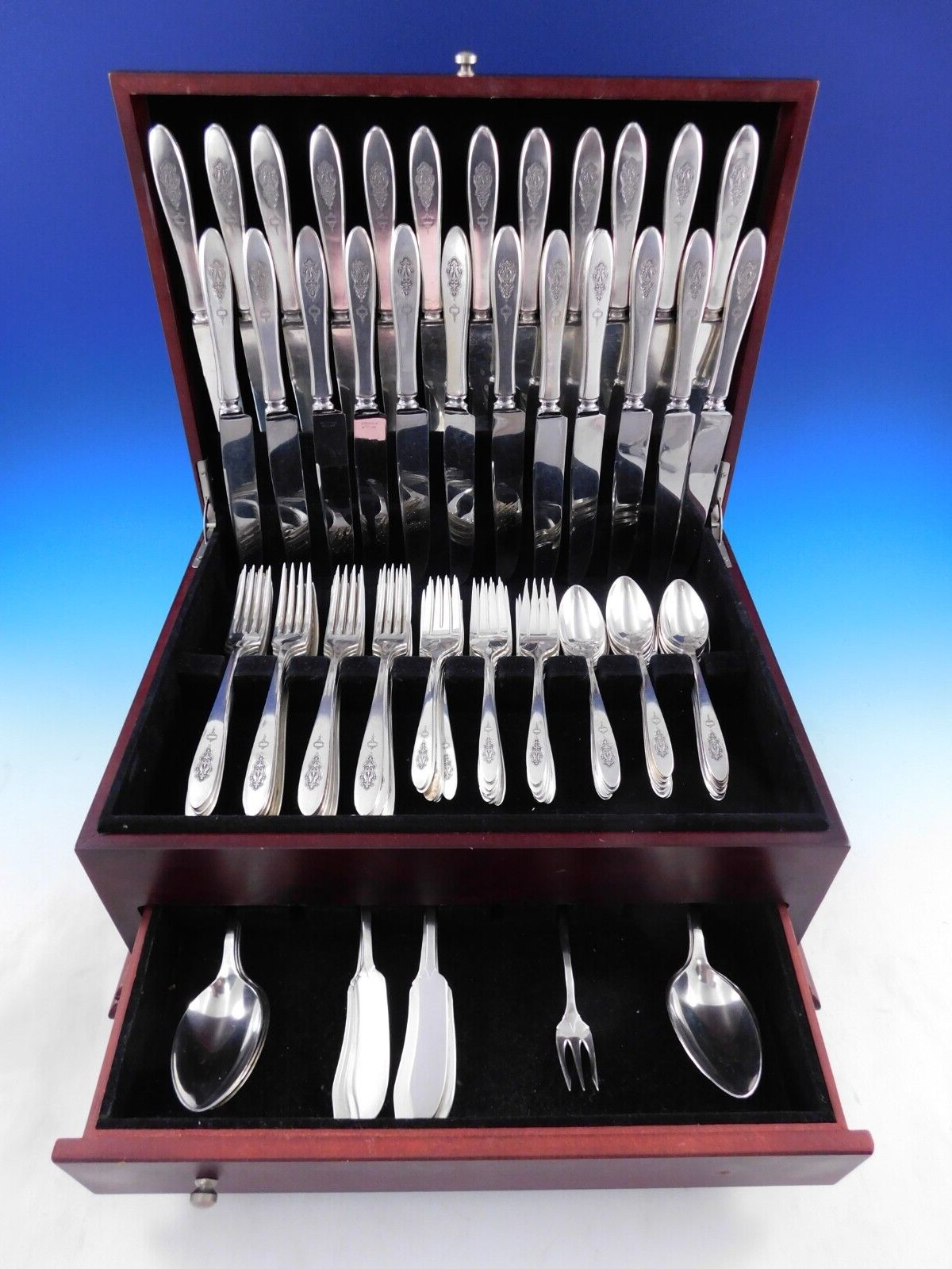 Bird of Paradise by Community Silverplate Flatware Set For 24 Service 115 pieces - $2,079.00