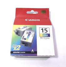 Genuine Canon BCI-15 Twin Pack Color Ink Cartridges i70 i80 OEM SEALED - £3.88 GBP