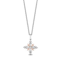 Enchanted Disney Fine Jewelry 925 Sterling Silver Accent Elsa Pendant Necklace - £82.66 GBP