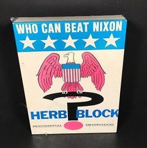 1970 Who can beat nixon? board game personalized HERB BLOCK political cartoonist - £40.57 GBP