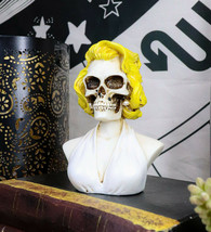 Ebros Day of The Dead Sugar Skull Blonde Marilyn In Iconic White Dress Figurine - £13.64 GBP