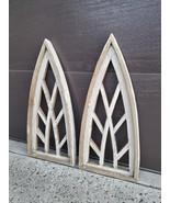 Set of 2, Perugia Arch Wood - Distressed White - Shabby Chic, CHOOSE Size - £44.04 GBP+