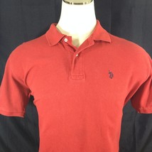 US Polo Assn Mens Polo Shirt Collared Embroidered Logo Red Size XL - £7.43 GBP