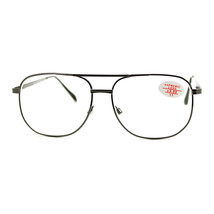 Clear Lens Glasses With Bifocal Reading Lens Vintage Square Spring Hinge - $9.60+