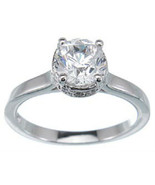 1.5 ct Classic Engagement Ring 925 Sterling Silver Cubic Zirconia Size 6... - £10.65 GBP