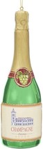 Kurt Adler Glass Champagne Bottle Ornament - £9.48 GBP