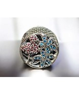 Pandora Tropical Flamingo Palm Trees Silver Charm S925 ALE Authentic 792... - $891.24 MXN