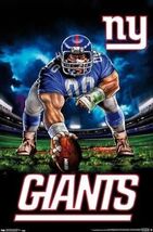 New York Giants NFL Metal Sign Football Wall Decor One Size - $34.67 CAD