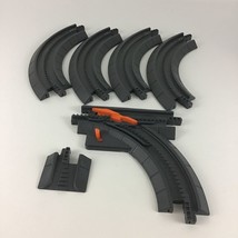 GeoTrax Replacement Train Track Pieces Black Roadway Street 6pc Lot 2003... - $15.95