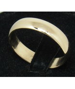 14K Yellow Gold Wedding Band 5mm Anniversary Sz 10.75 Ring 4g Frederick ... - $374.58 CAD