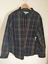 NEW Old Navy Mens Regular Fit Size XL Button Front Long Sleeve Plaid Mul... - £22.42 GBP