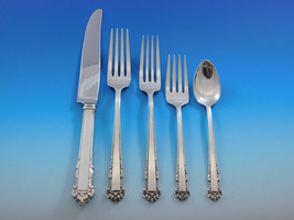 English Shell by Lunt Sterling Silver Flatware Set for 12 Service 63 pcs Dinner - £2,933.47 GBP