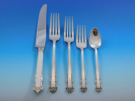 English Shell by Lunt Sterling Silver Flatware Set for 12 Service 63 pcs Dinner - £2,921.42 GBP