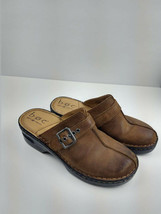 Boc Born concept Brown Buckle Slip On Clogs Mules Shoes 7/38 M/W - £14.71 GBP