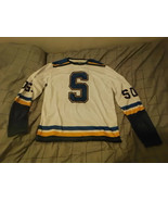 New Sza sos Jersey hockey football White Blue yellow tde shirt m 10 medium - $560.45 MXN
