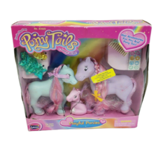 2003 Lanard Pony Tails Loveable Play Pony Family W/ Accessories 83025 New In Box - $33.25