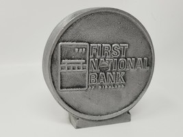 Bank First National Bank of Highland 150th Anniversary Cast Aluminum Vin... - £14.63 GBP