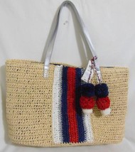 I.n.c. Bettsi Stripe Extra-Large Straw Tote BP100 $39 - £11.07 GBP