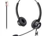 Rj9 Phone Headset For Office Phones With Noise Cancelling Microphone, Bi... - £35.24 GBP