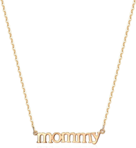 Mother&#39;s Day Gifts for Mom from Daughter, Gold Dainty Mom Necklace,14K Gold Plat - £21.04 GBP