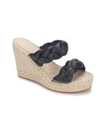 Kenneth Cole New York Olivia Braid Wedge Sandal Black Size 6 - $75.25 CAD