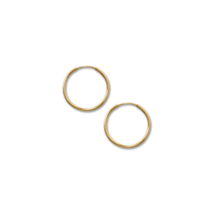 14/20 Gold Filled 20mm Endless Hoop Earrings - £20.33 GBP