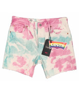 NEW Levi&#39;s 501 &#39;93 Cutoff Shorts! Purplish Pink &amp; Blue Tie Dye  Gay Prid... - $39.99