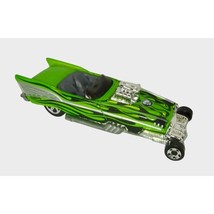 Vintage 2001 - Hot Wheels &#39;57 Roadster Green Flames Diecast Car (Loose) - £9.03 GBP