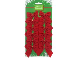 Holiday Velvet Bow Red - 2 By 2 - $15.41