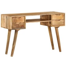 Mango Wood Retro Writing Desk by vidaXL, Compact 35.4x23.6in - $455.99