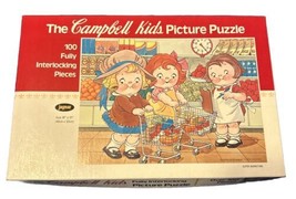 Vintage Campbell Kids Picture Puzzle &quot;Super Marketing&quot; Puzzle Box - Box ... - £4.62 GBP